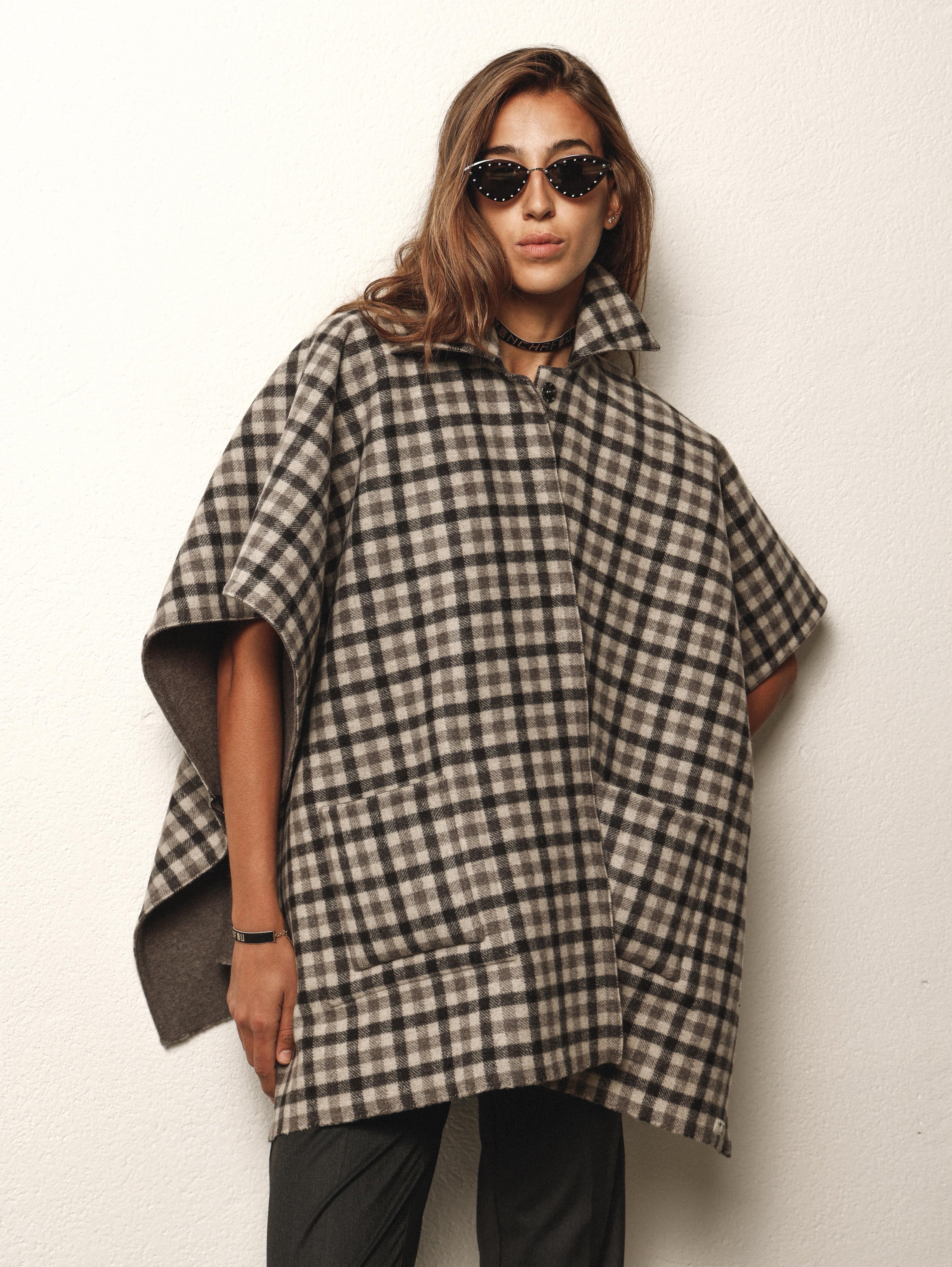 Cappa reversibile in lana