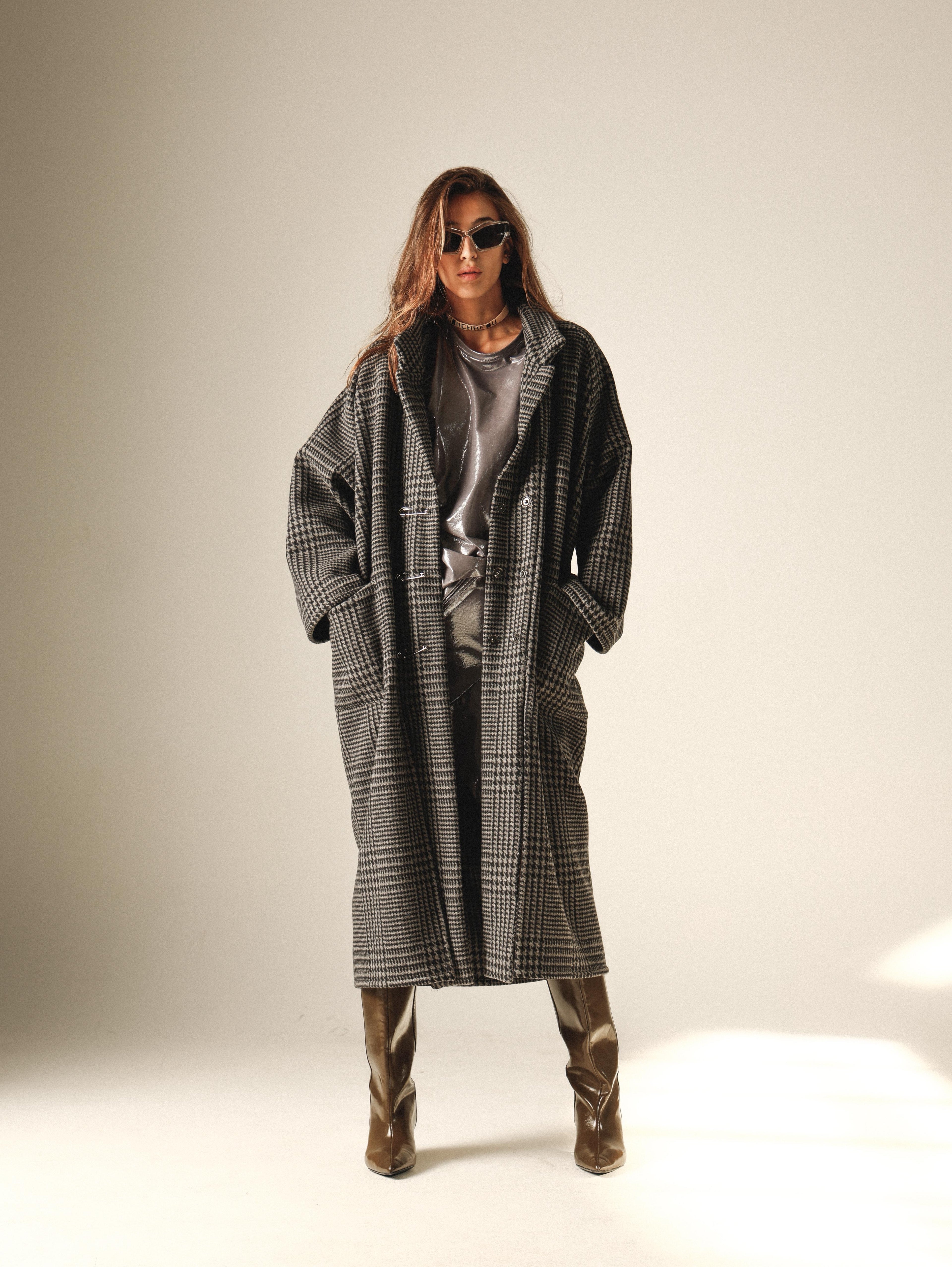 Cappotto oversize in lana