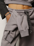Pantalone con maniche applicate