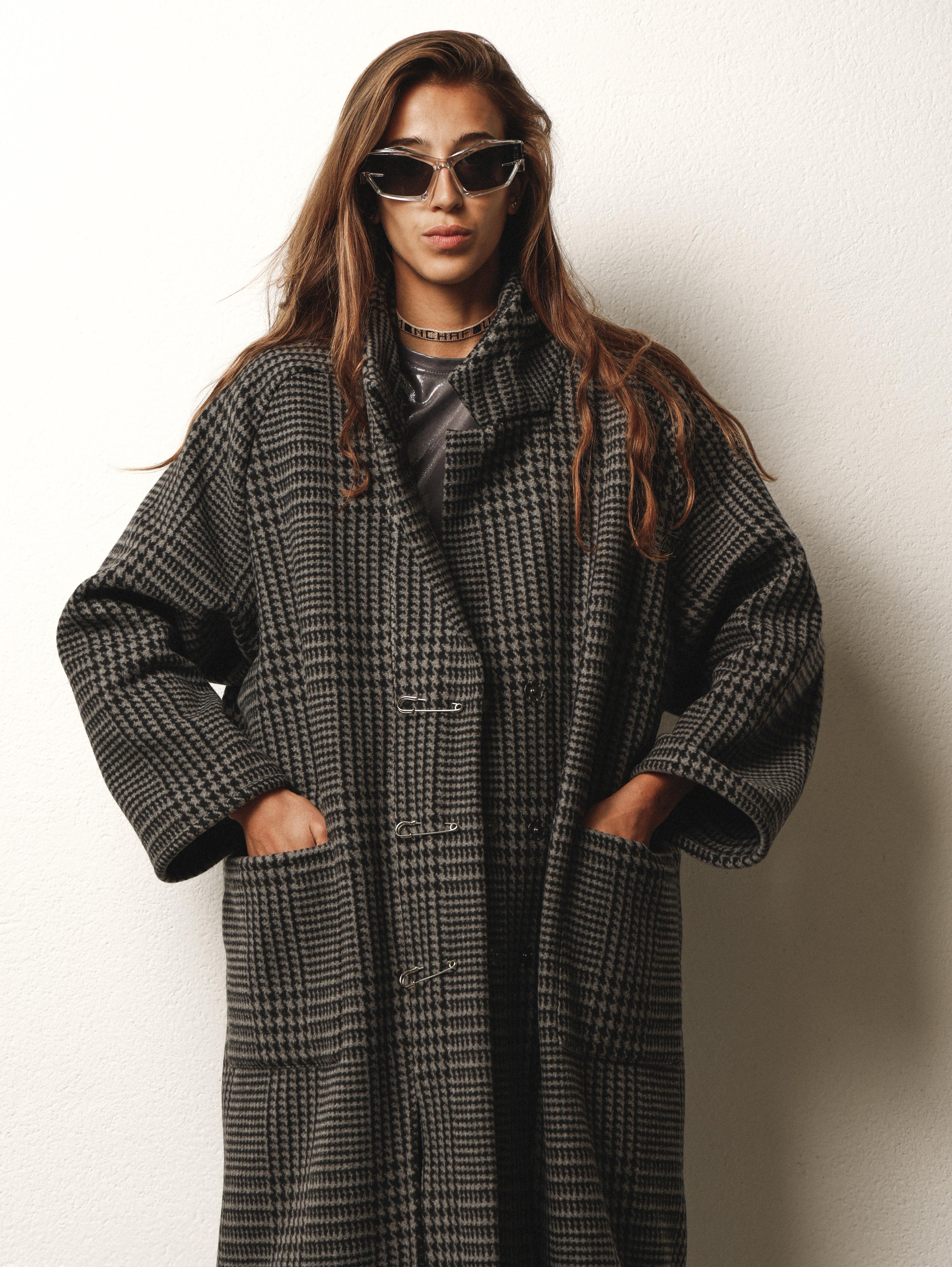 Cappotto oversize in lana