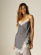 Sleep Dress in cotone con pizzo
