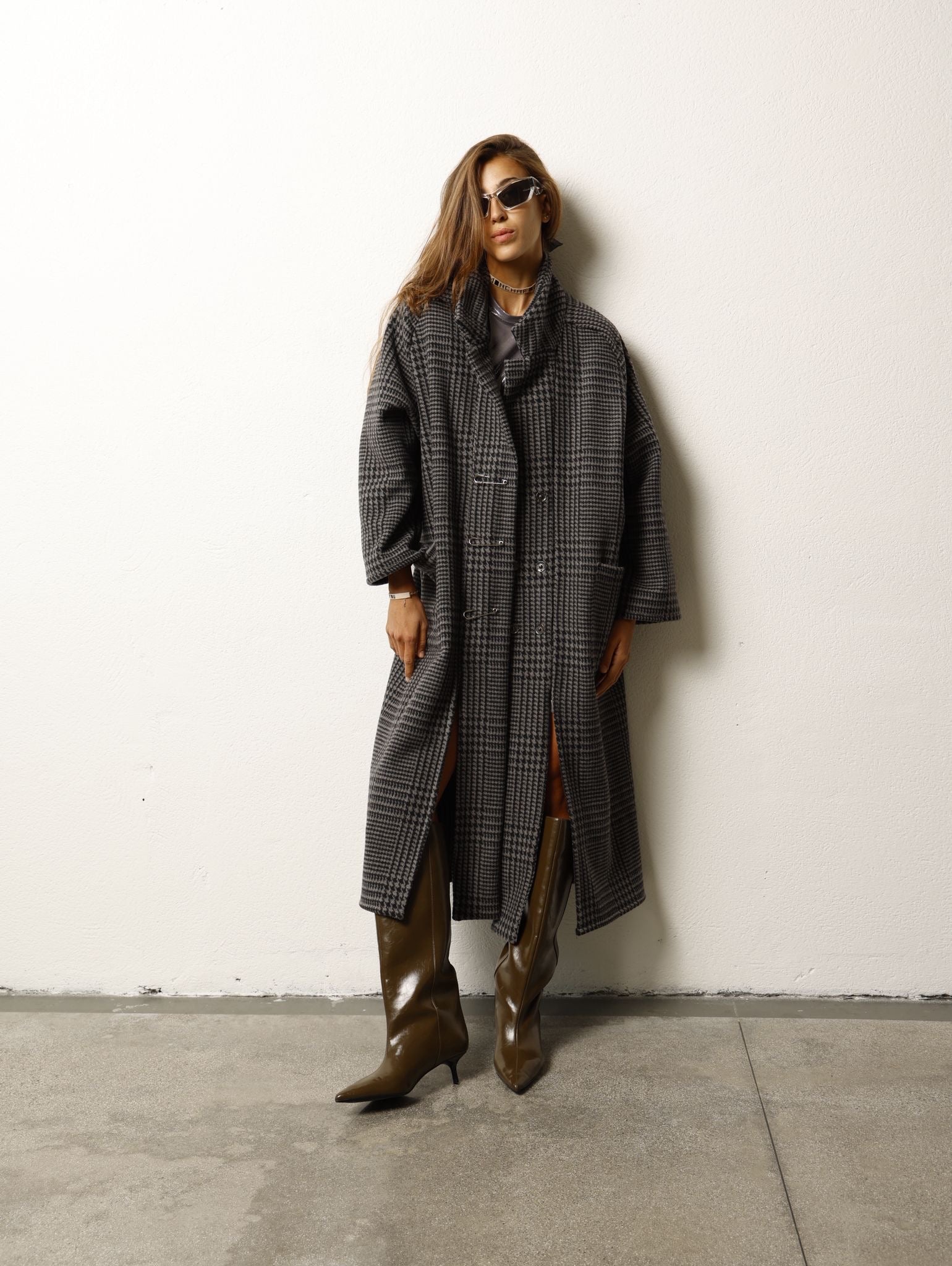 Cappotto oversize in lana