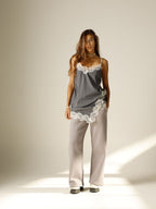 Sleep Dress in cotone con pizzo