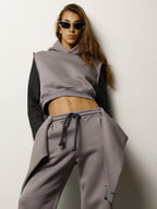 Pantalone con maniche applicate