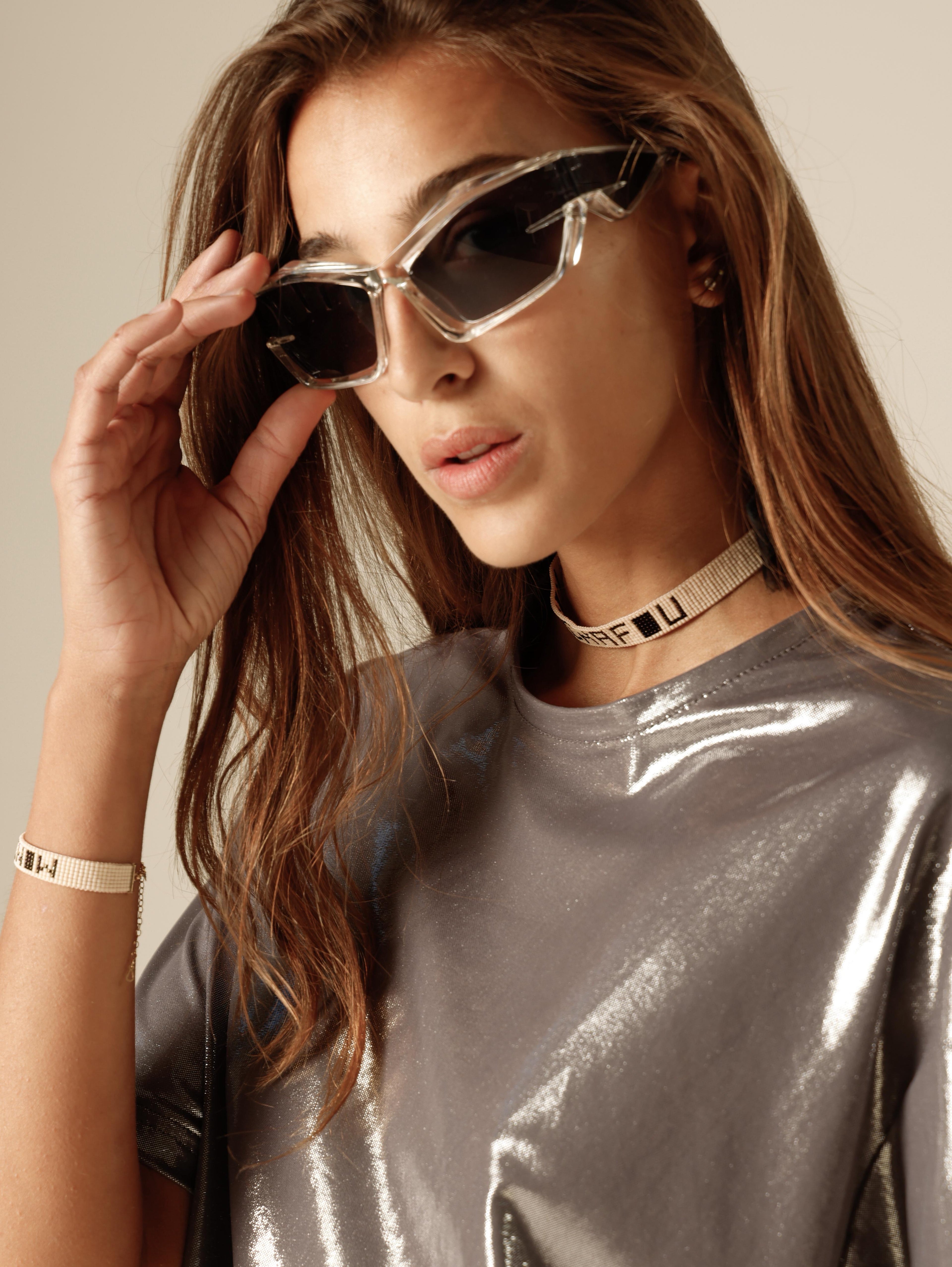 Choker artigianale con perline